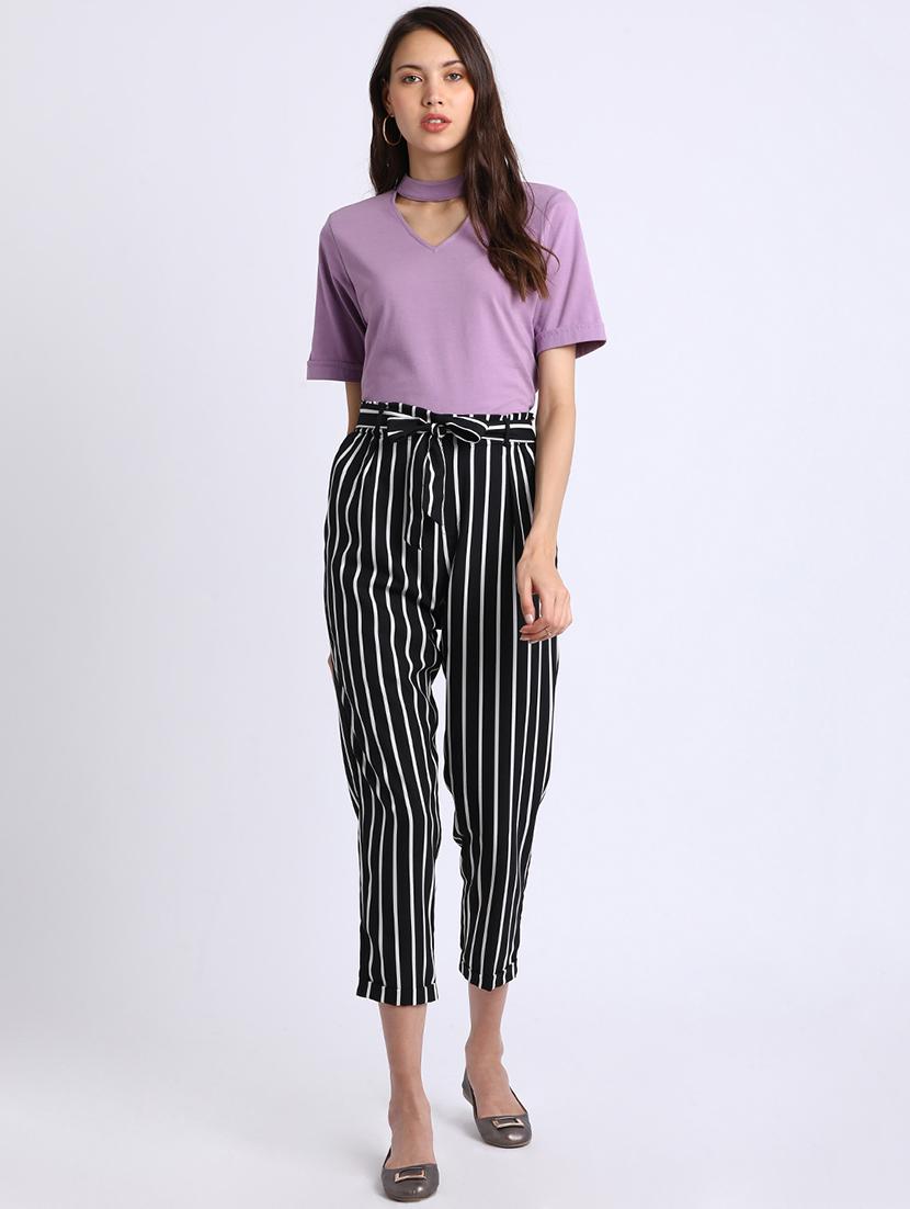 front tie belted cropped trouser - 15637126 - Zoom Image - 4