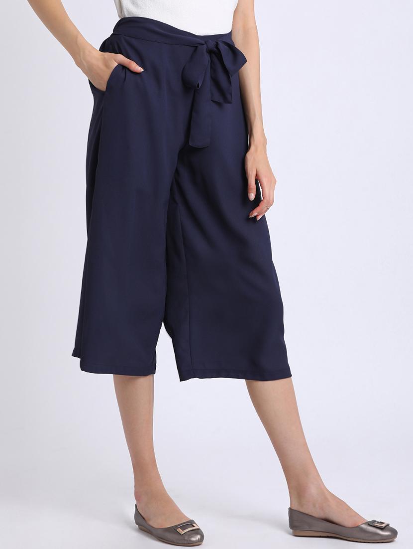 tie knot belted culottes - 15637128 - Zoom Image - 2