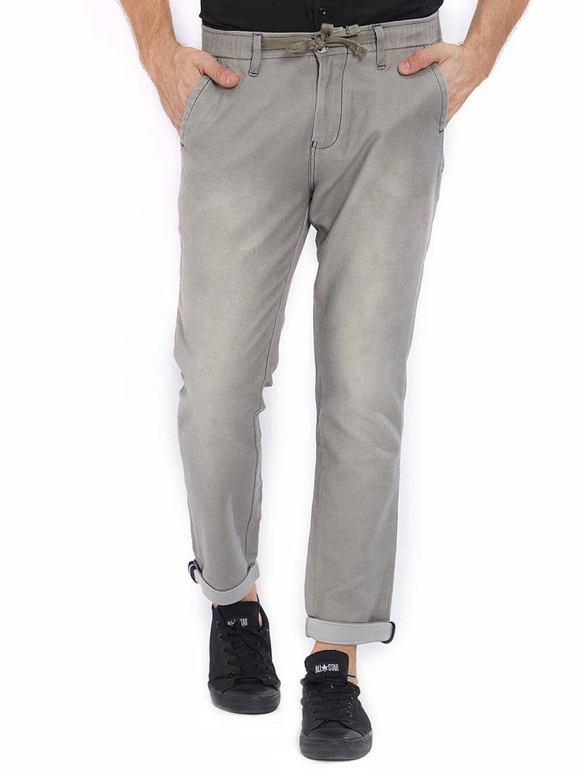 grey cotton washed jeans - 15637167 - Zoom Image - 1