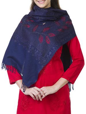 floral embroidered stole - 15637414 - Standard Image - 2