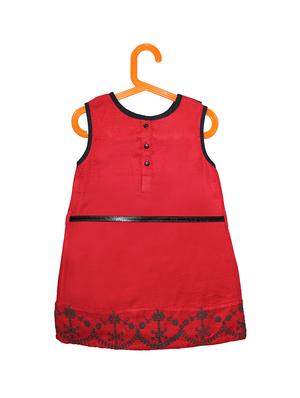 red viscose frock - 15637471 - Standard Image - 2