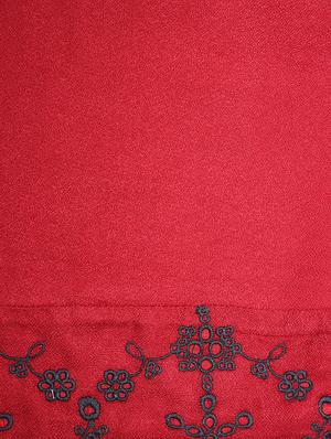 red viscose frock - 15637471 - Standard Image - 4