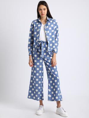 tie knot belted polka dotted trouser - 15637817 - Standard Image - 4