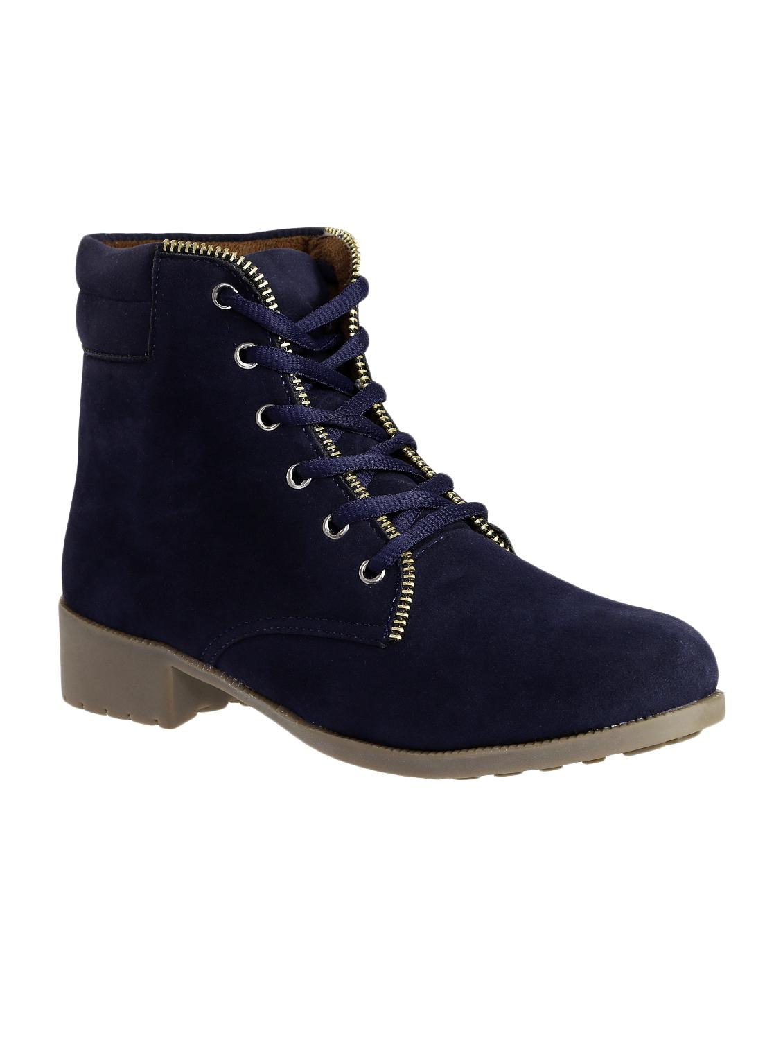 blue lace up ankle boots - 15640735 - Zoom Image - 1