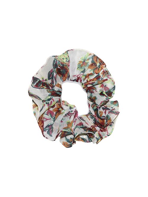 USO UNO MULTI ALL OVER FLORAL PRINTED HAIR BAND, RUFFLE WITH ELASTIC IN SOFT LIGHT WEIGHT POLYESTER CHIFFON - 15641034 - Very Small Image - 1