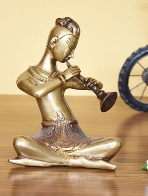 color paleatte brass statue - set of 4 - 15641972 - Standard Image - 4