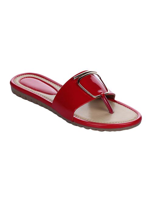 red black slip on sandal - 15644284 - Standard Image - 1