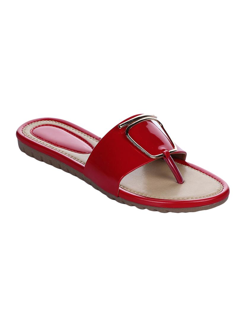 red black slip on sandal - 15644284 - Zoom Image - 1