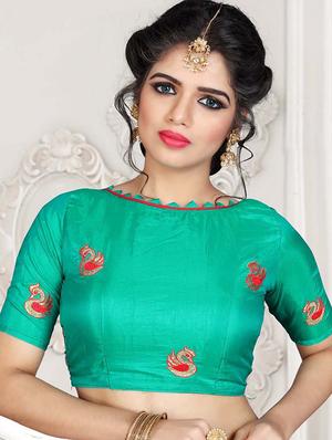 conversational embroidered saree with blouse - 15644391 - Standard Image - 2