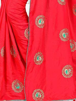 conversational embroidered saree with blouse - 15644391 - Standard Image - 3