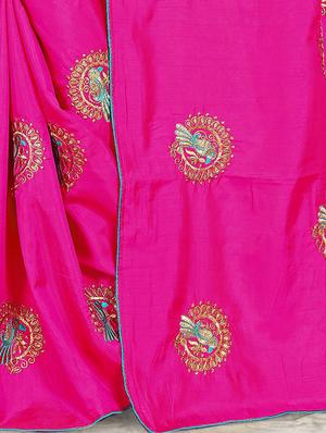 conversational embroidered saree with blouse - 15644425 - Standard Image - 3