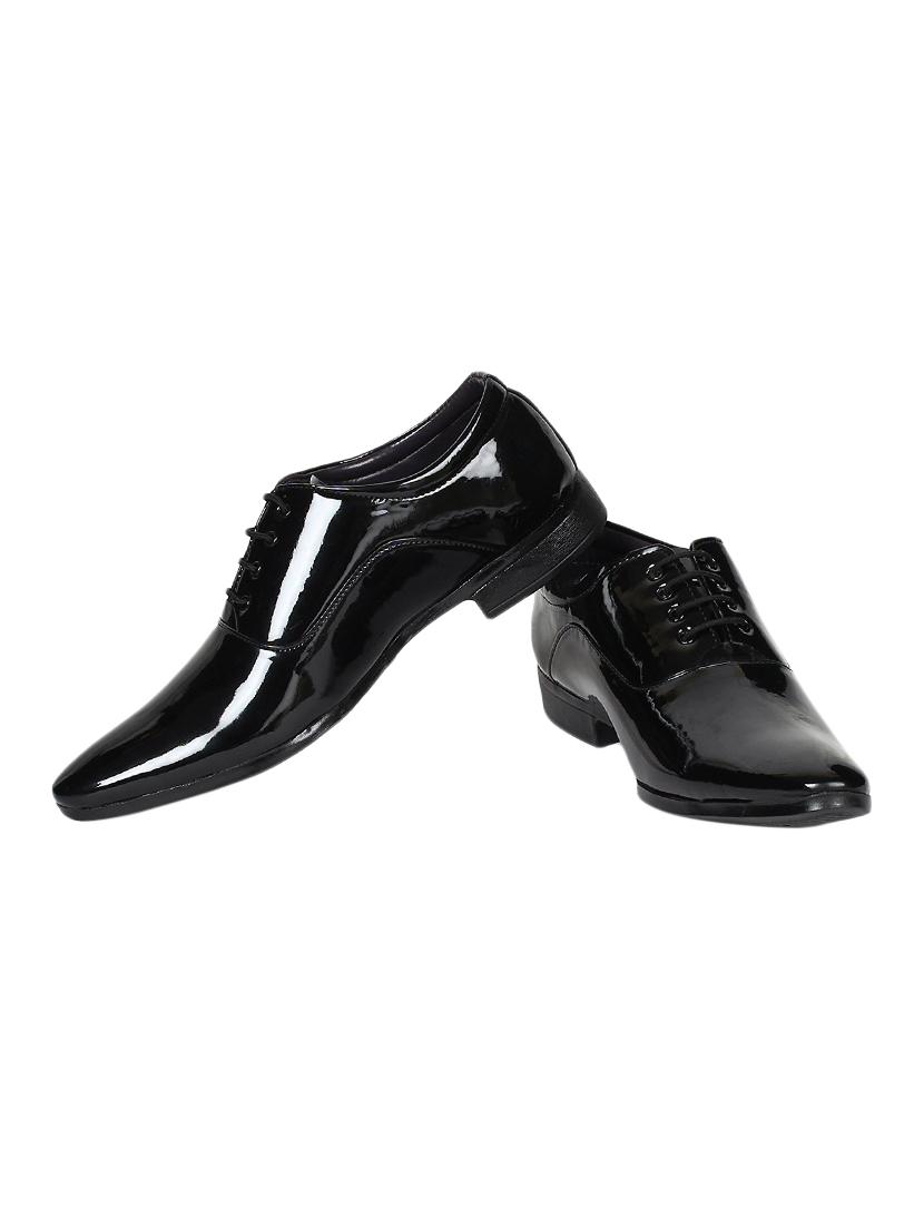 black Patent Leather lace-up oxfords - 15645884 - Zoom Image - 1