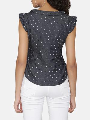 frill trim button up top - 15646172 - Standard Image - 3