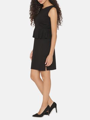 side slit peplum dress - 15646183 - Standard Image - 2