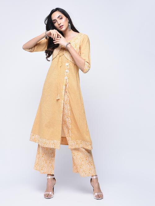 a-line printed kurta - 15647840 - Standard Image - 1