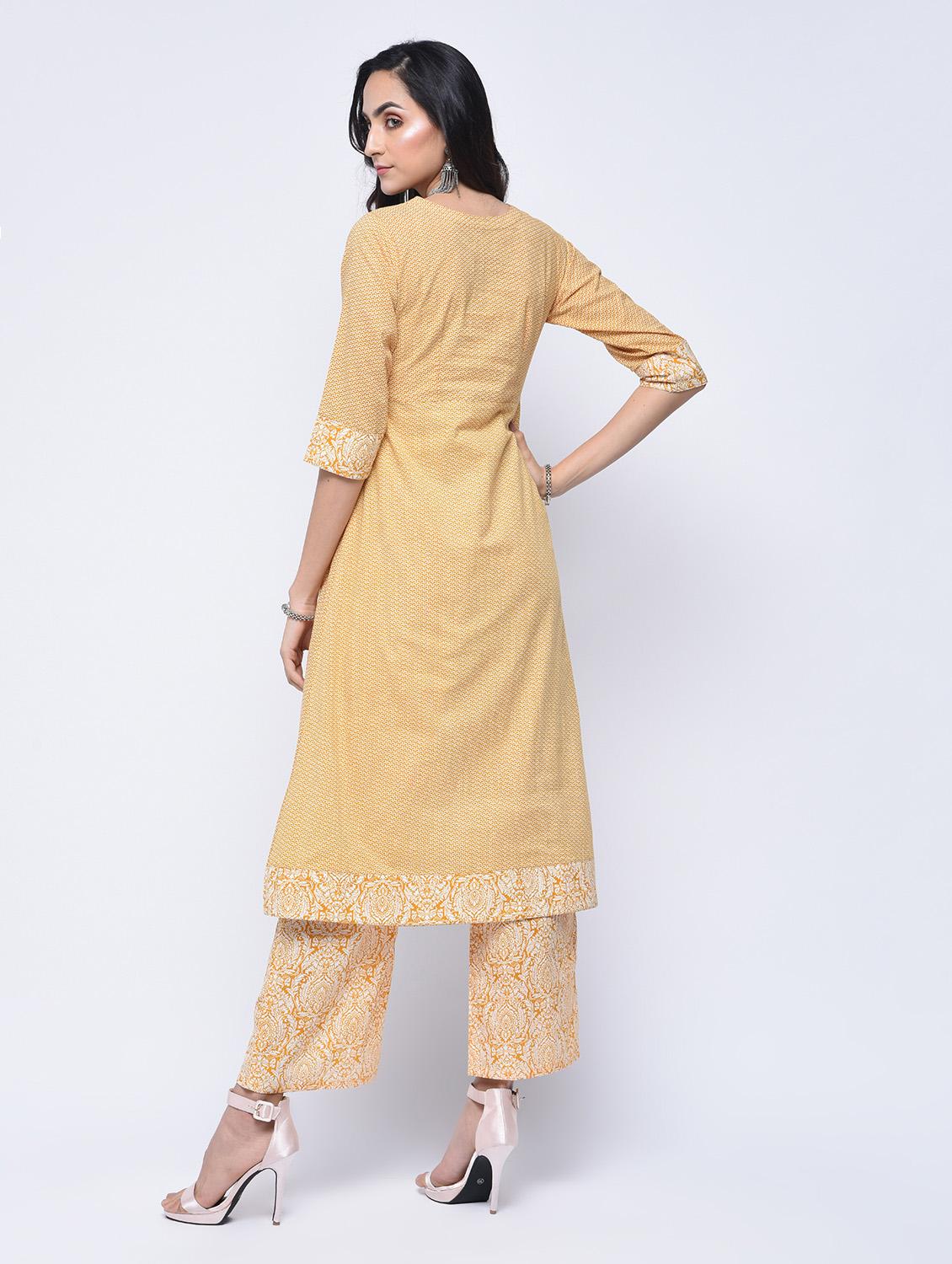 a-line printed kurta - 15647840 - Zoom Image - 3