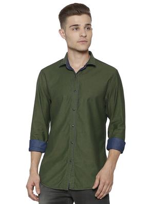 blue cotton casual shirt (reversible) - 15648032 - Standard Image - 4