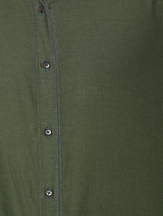 blue cotton casual shirt (reversible) - 15648032 - Zoom Image - 6