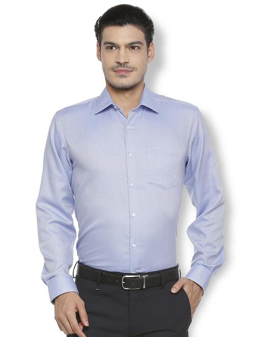 blue cotton formal shirt - 15648331 - Standard Image - 1