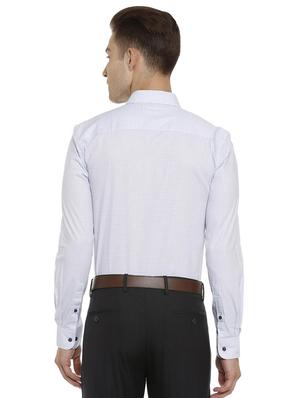 light blue cotton blend formal shirt - 15648394 - Standard Image - 2
