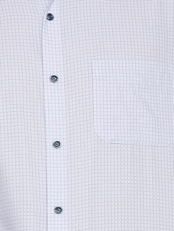 light blue cotton blend formal shirt - 15648394 - Zoom Image - 4