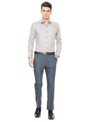 beige cotton formal shirt - 15648407 - Standard Image - 3