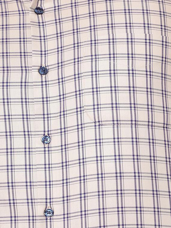 beige cotton formal shirt - 15648407 - Zoom Image - 4