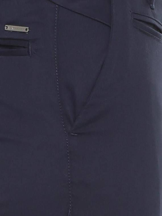 blue cotton blend chinos - 15648707 - Zoom Image - 4