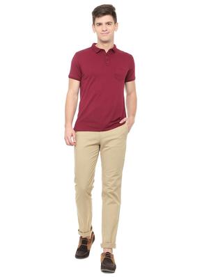 brown cotton blend chinos - 15648713 - Standard Image - 3