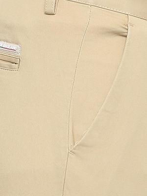 brown cotton blend chinos - 15648713 - Standard Image - 4