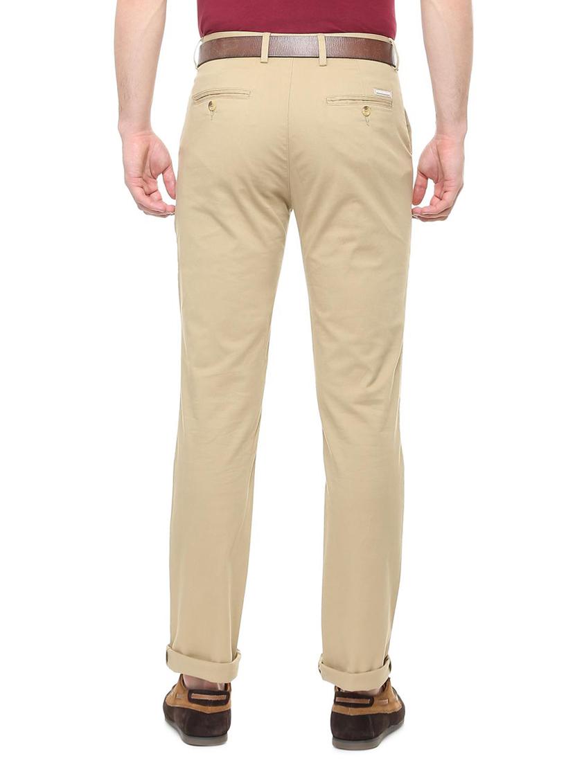 brown cotton blend chinos - 15648713 - Zoom Image - 2