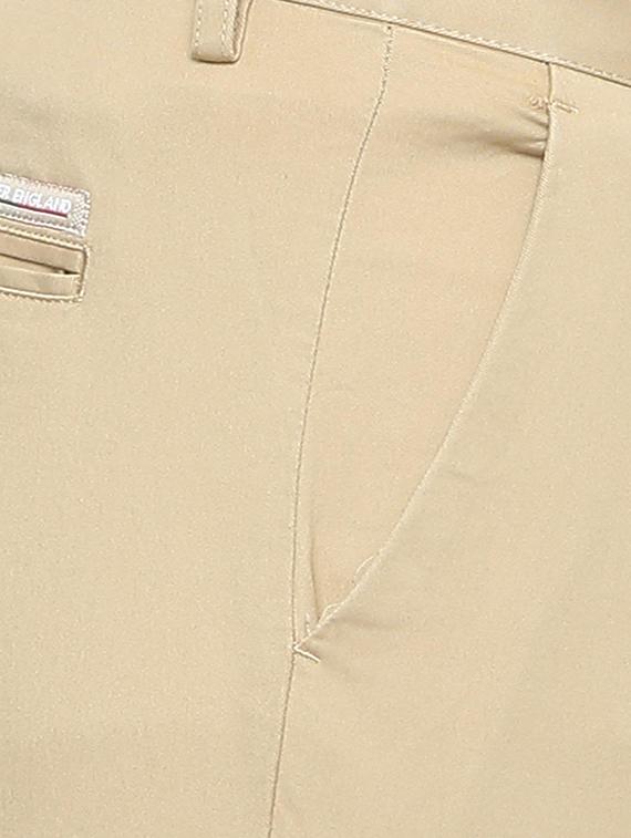 brown cotton blend chinos - 15648713 - Zoom Image - 4