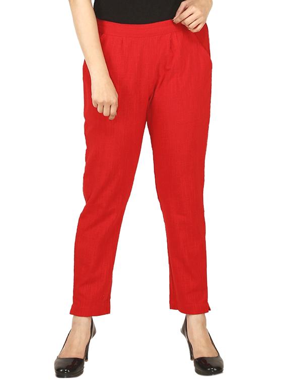 Solid straight tapered pant - 15648789 - Zoom Image - 1