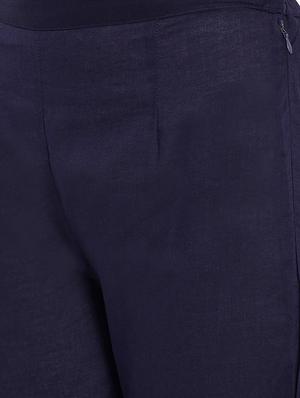 high waist flat front trouser - 15648805 - Standard Image - 5