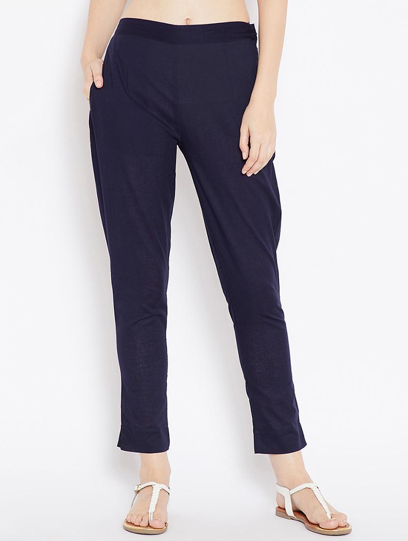 high waist flat front trouser - 15648805 - Zoom Image - 1