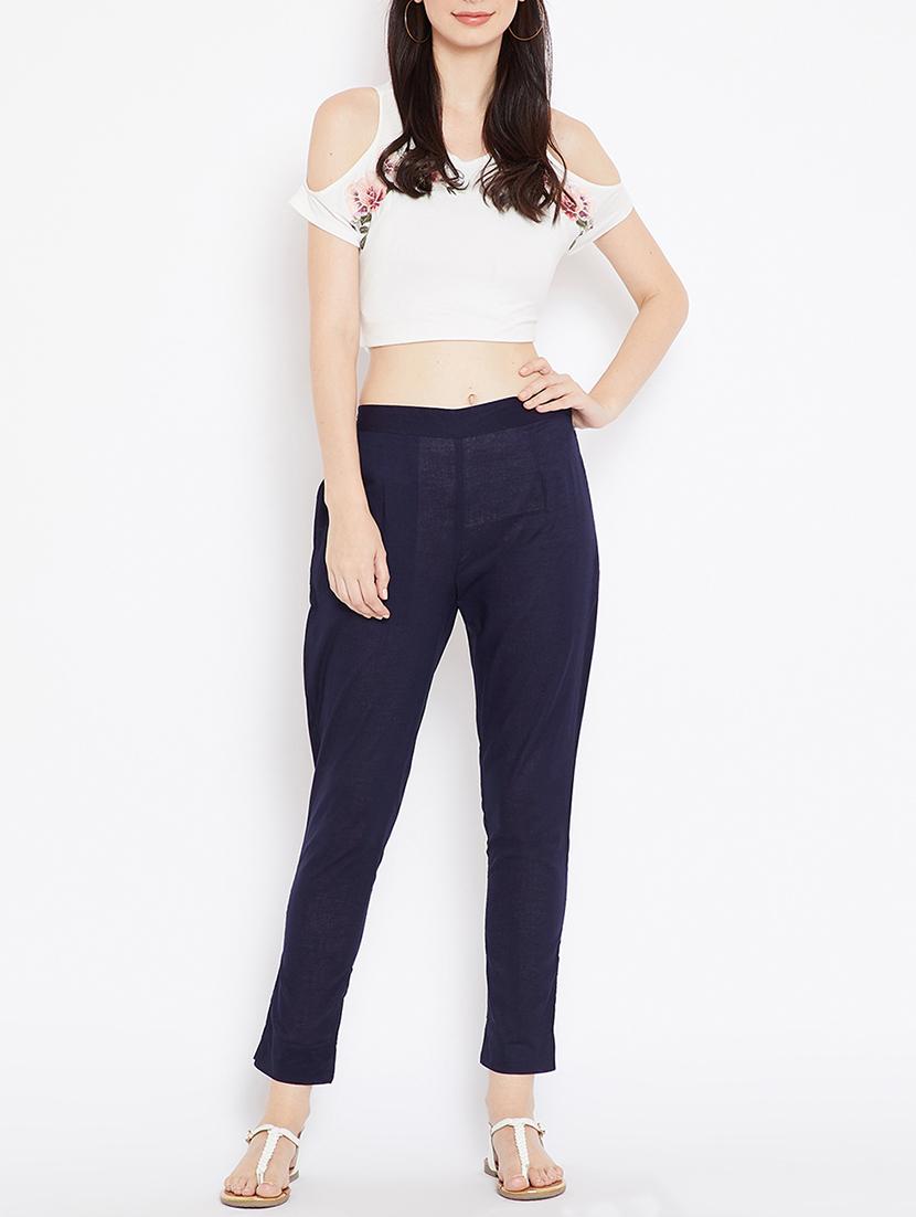 high waist flat front trouser - 15648805 - Zoom Image - 4