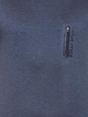 blue polyester pocket t-shirt - 15648855 - Standard Image - 4