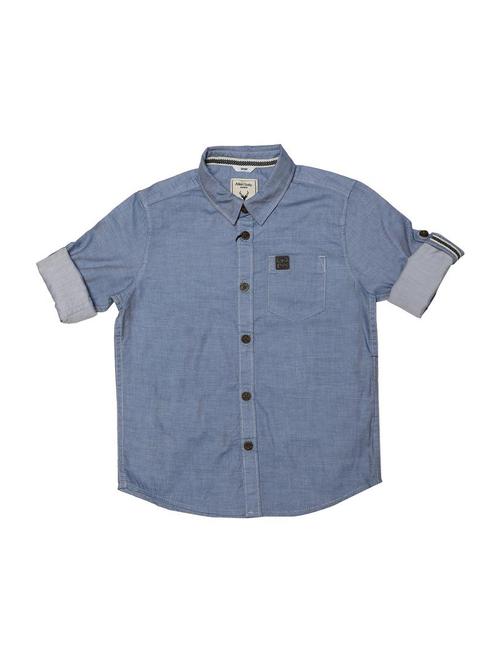 blue cotton shirt - 15650025 - Standard Image - 1