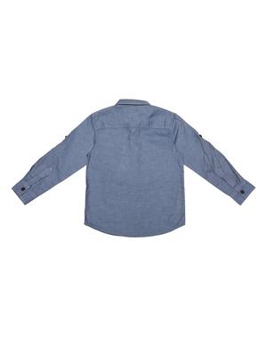 blue cotton shirt - 15650025 - Standard Image - 2