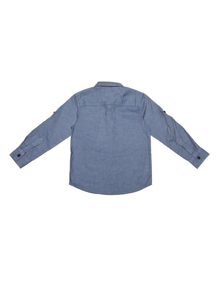 blue cotton shirt - 15650025 - Zoom Image - 2