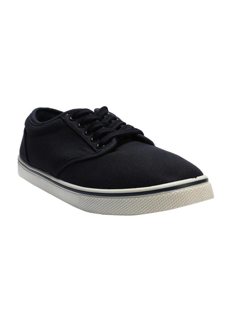 black canvas lace up sneakers - 15650075 - Zoom Image - 1
