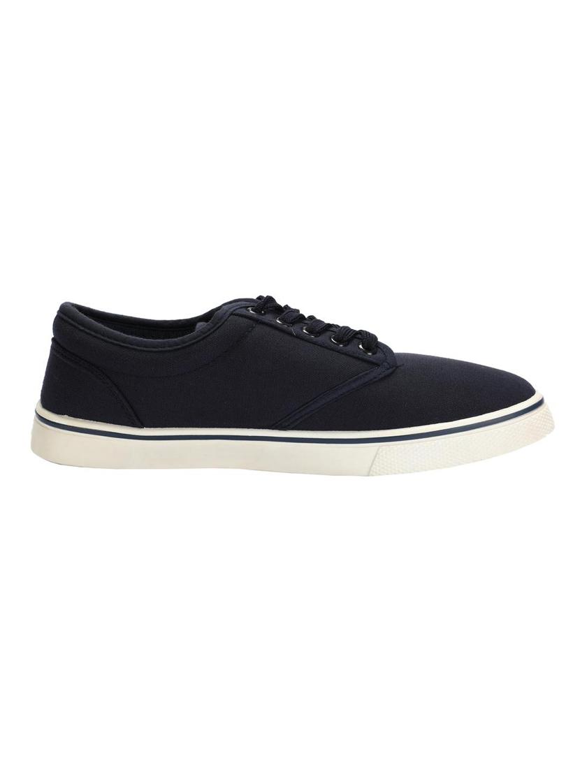 black canvas lace up sneakers - 15650075 - Zoom Image - 2