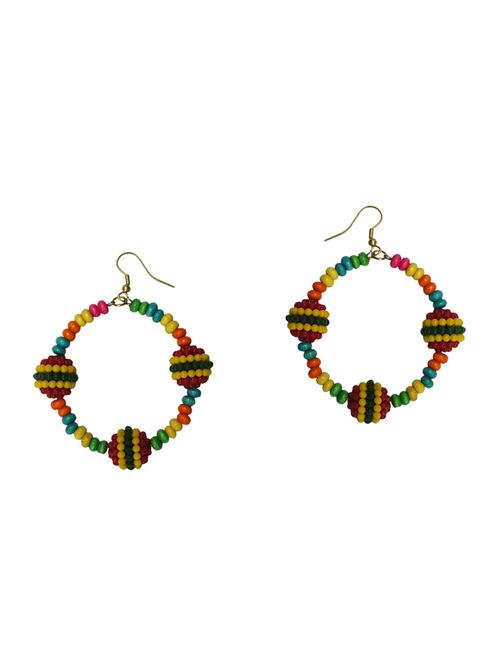 multi colored beaded earrings - 15650688 - Standard Image - 1