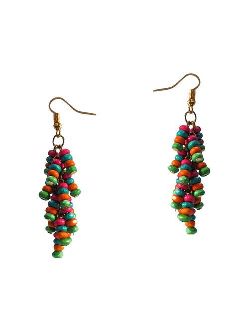 multi colored beaded earrings - 15650744 - Standard Image - 1