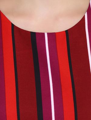 sleeveless striped maxi dress - 15651120 - Standard Image - 4