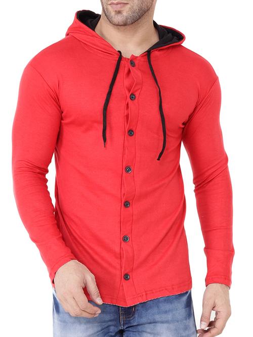 red cotton t-shirt - 15651733 - Standard Image - 1