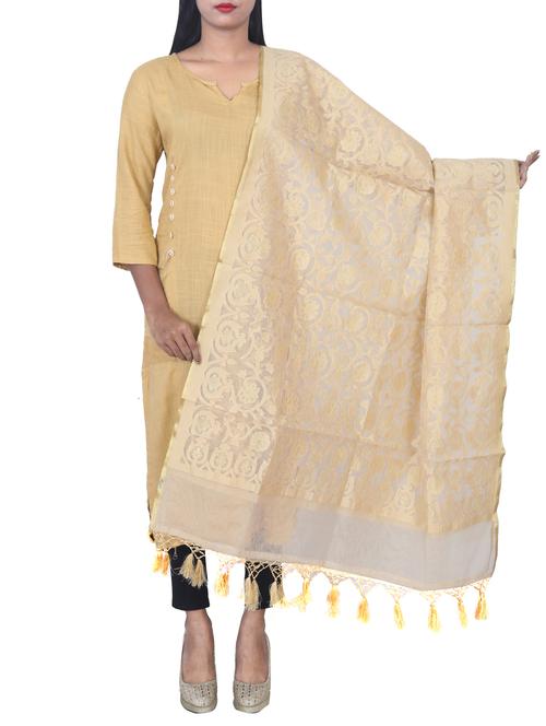 zari n resham weaving banarasi dupatta - 15652562 - Standard Image - 1
