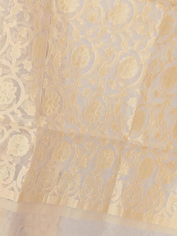 zari n resham weaving banarasi dupatta - 15652562 - Zoom Image - 3
