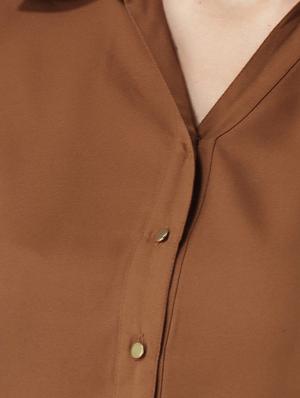 frill detail slit sleeved shirt - 15652764 - Standard Image - 4