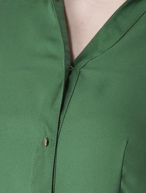 ruffle detail slit sleeved shirt - 15652765 - Standard Image - 4